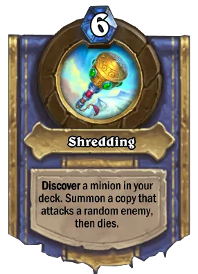 Shredding Card Image