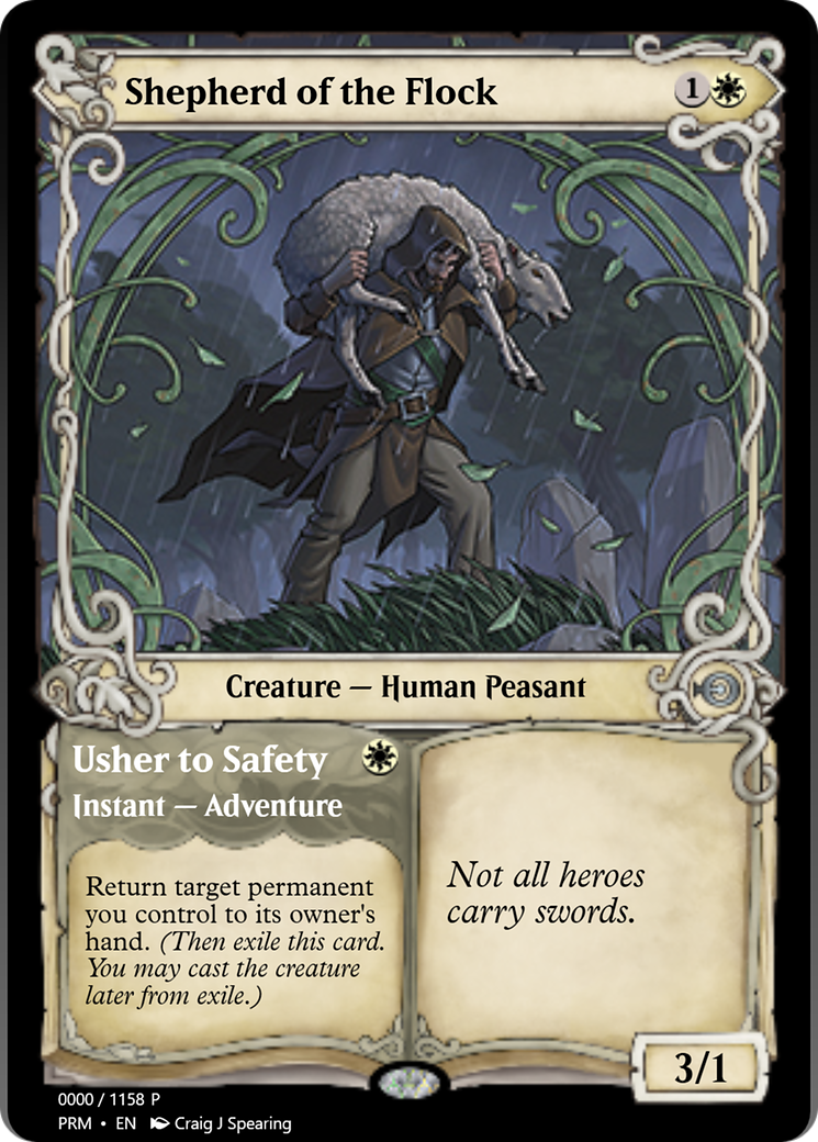 Shepherd of the Flock // Usher to Safety Card Image