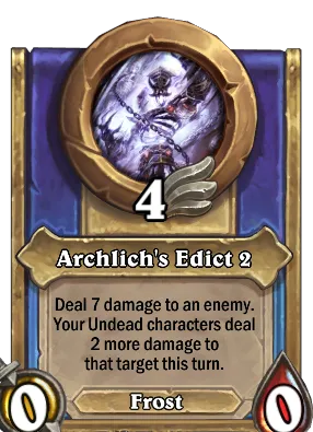 Archlich's Edict 2 Card Image