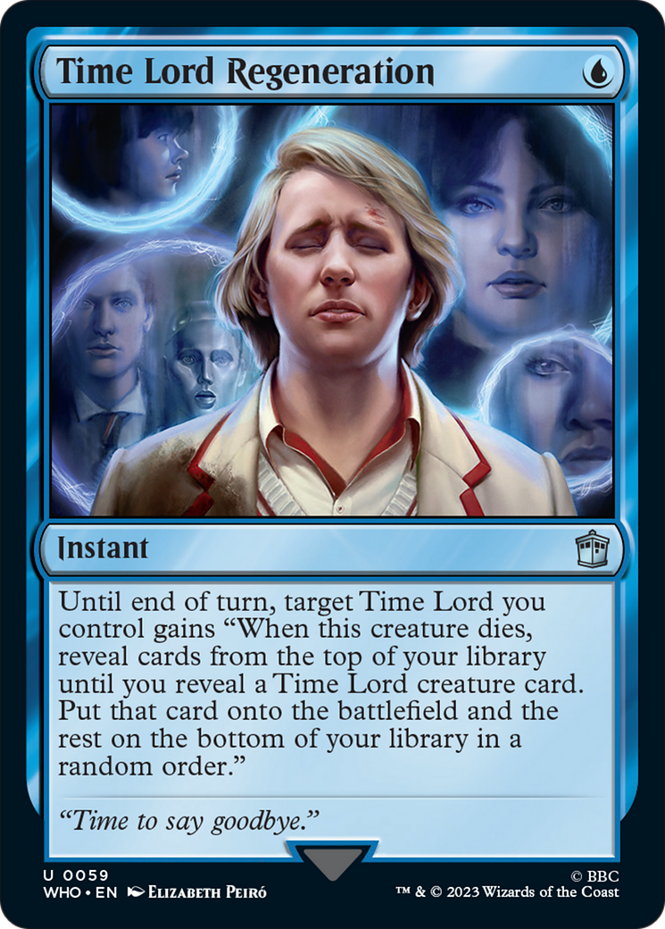 Time Lord Regeneration Card Image