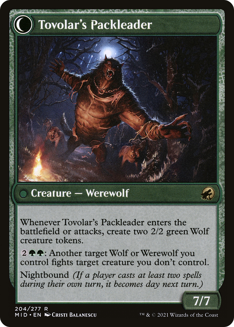 Tovolar's Huntmaster // Tovolar's Packleader Card Image