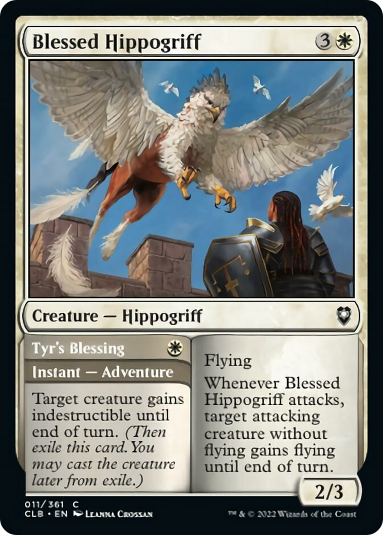 Blessed Hippogriff // Tyr's Blessing Card Image