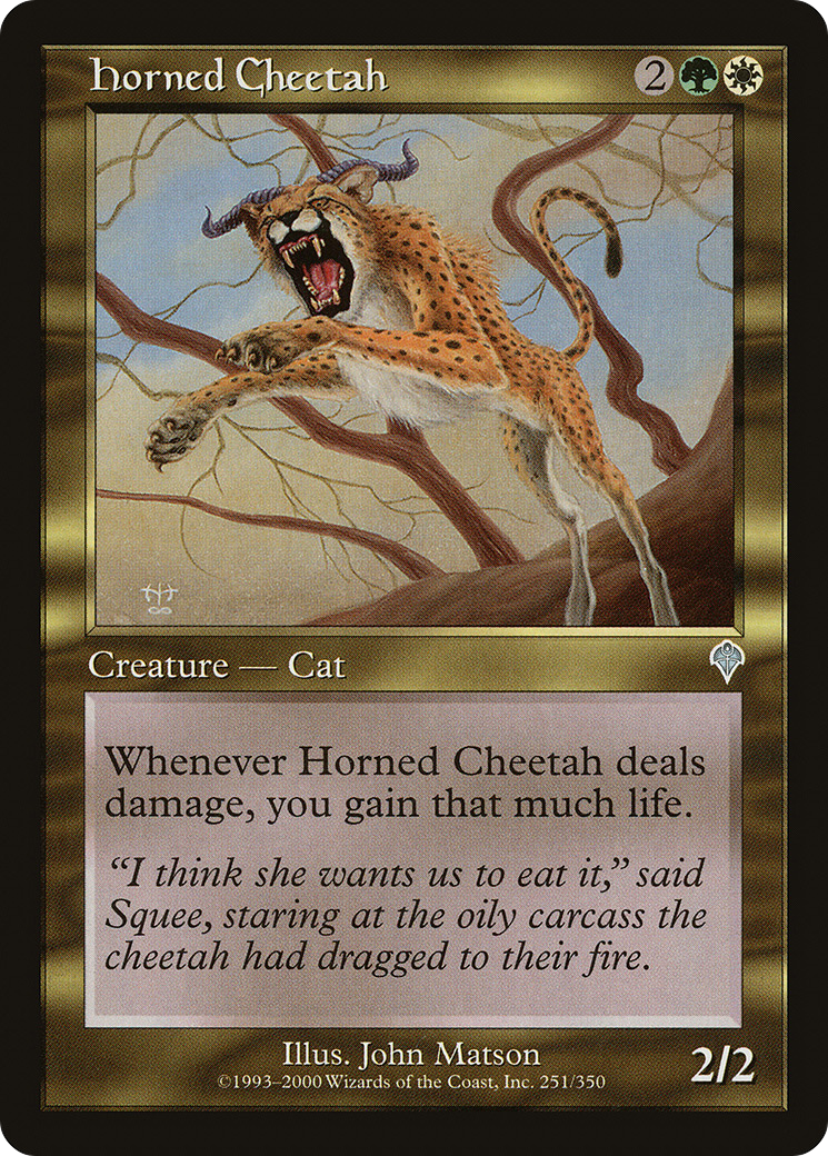 Horned Cheetah Card Image