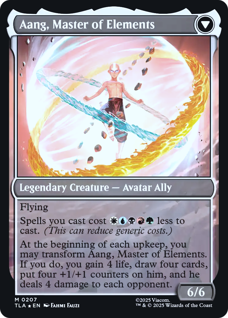 Aang, Master of Elements Magic: The Gathering card