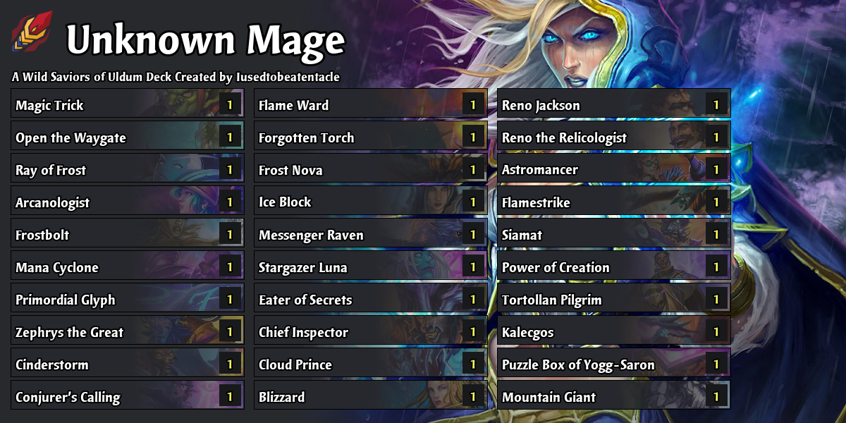 try again - Saviors of Uldum Hearthstone Decks - Out of Games