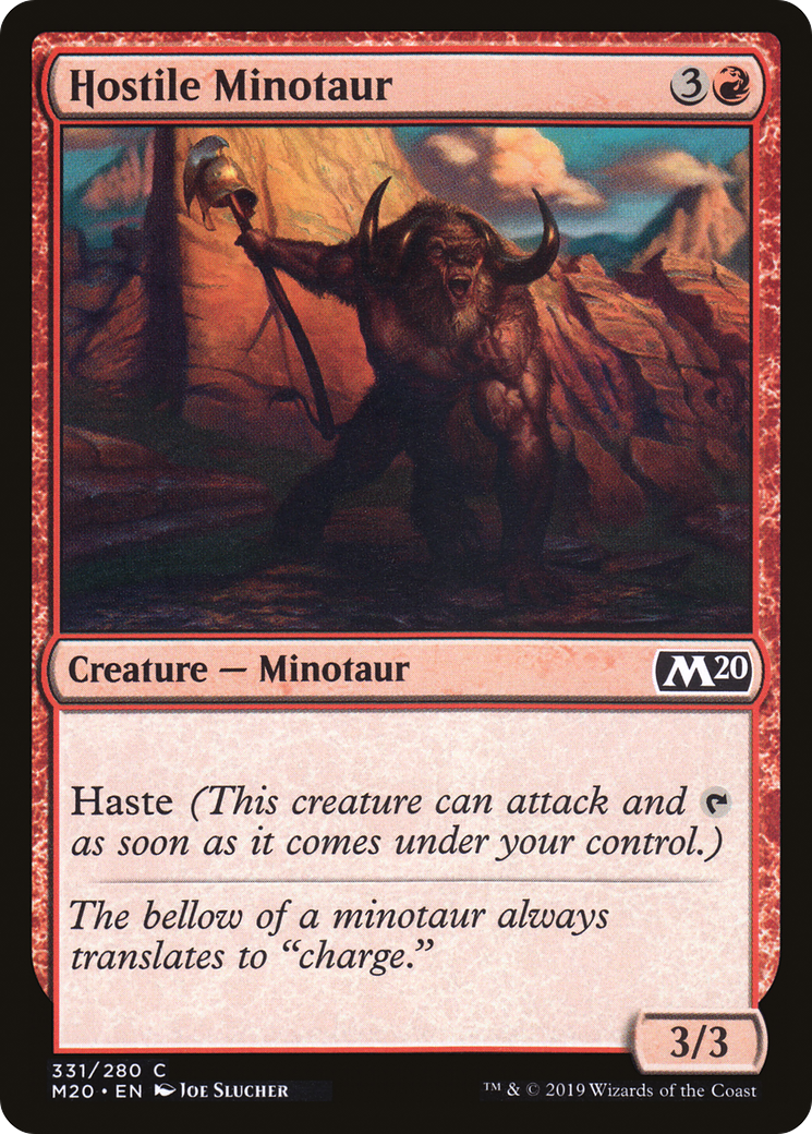 Hostile Minotaur Card Image