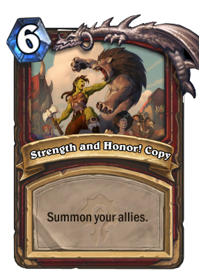 Strength and Honor!_Copy Card Image