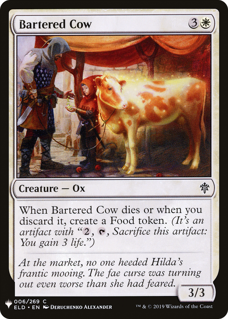 Bartered Cow Card Image