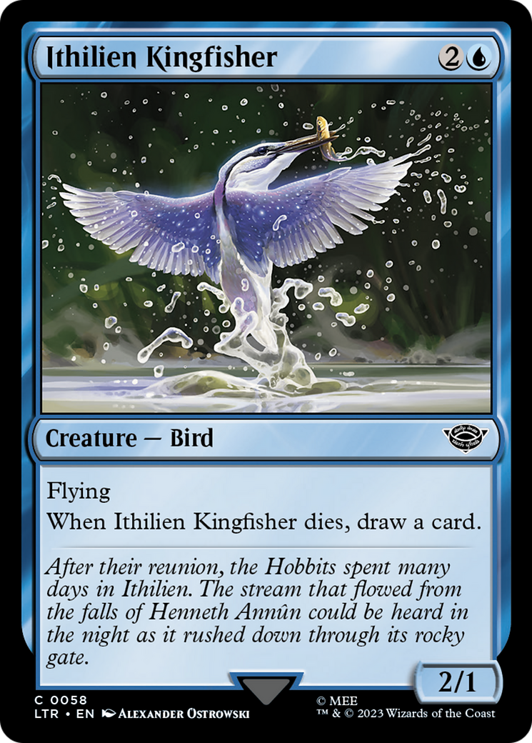 Ithilien Kingfisher Card Image