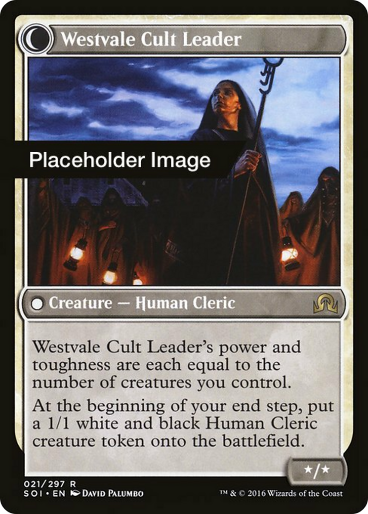 Hanweir Militia Captain // Westvale Cult Leader Card Image