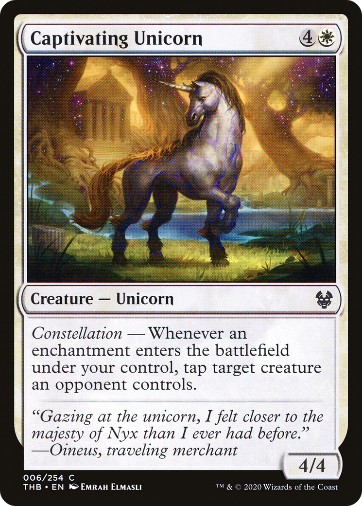 Captivating Unicorn Card Image