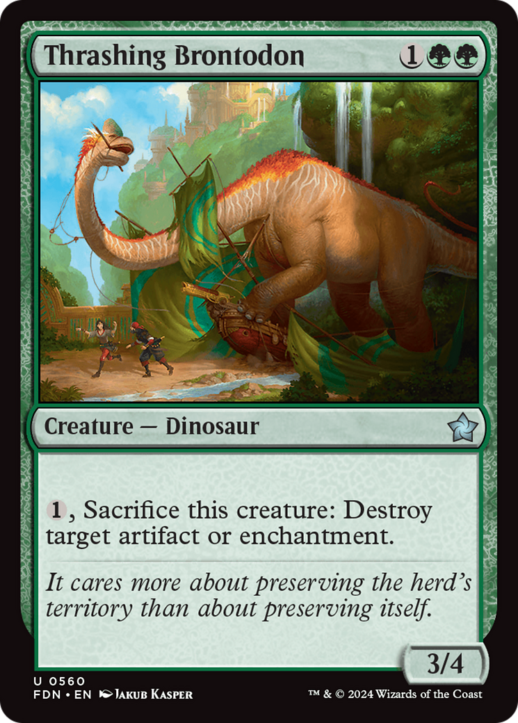 Thrashing Brontodon Card Image