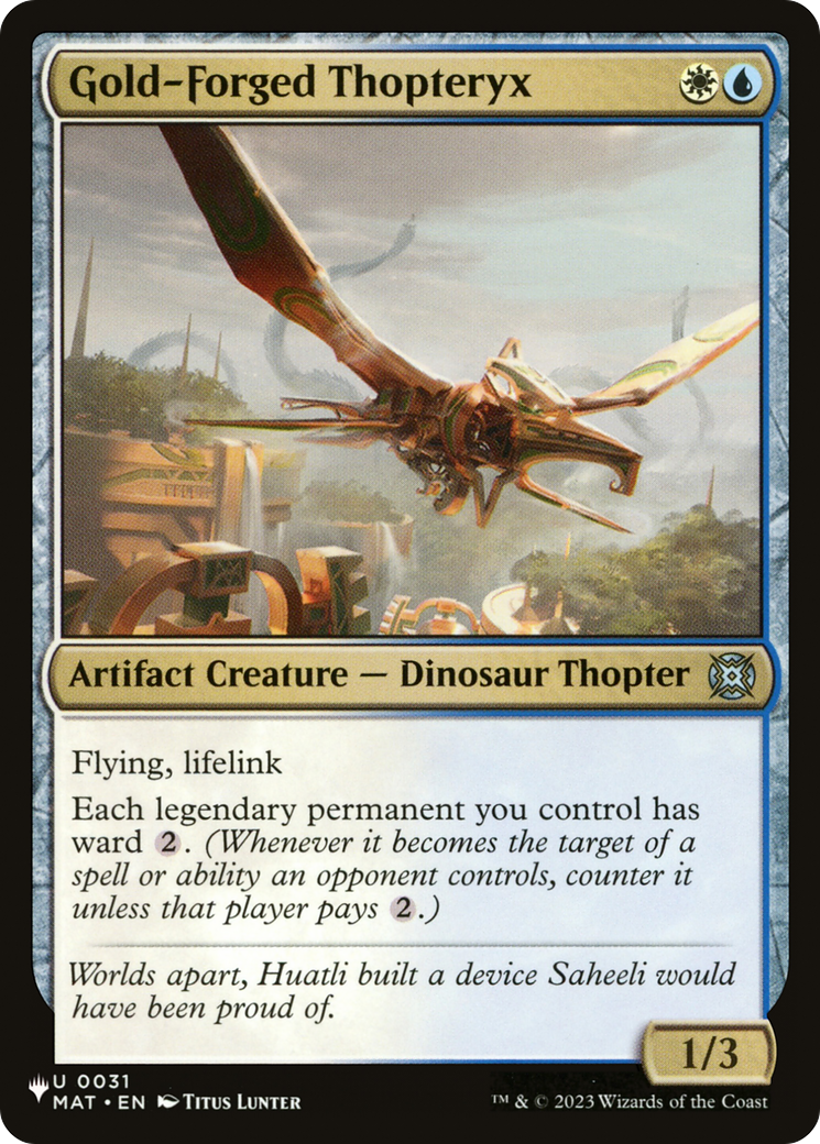 Gold-Forged Thopteryx Card Image