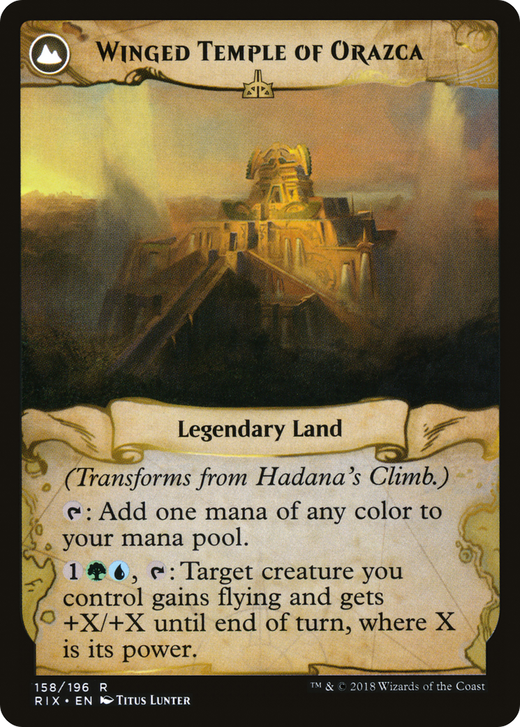 Hadana's Climb // Winged Temple of Orazca Card Image