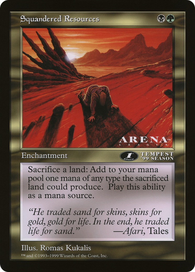 Squandered Resources Card Image