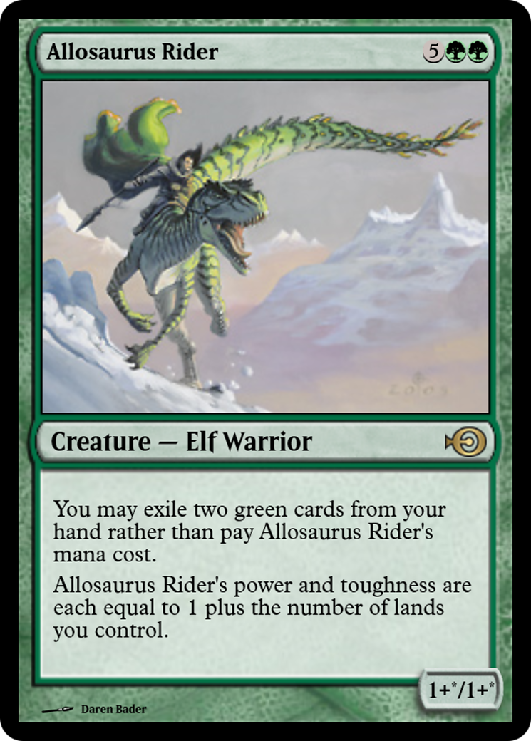 Allosaurus Rider Card Image