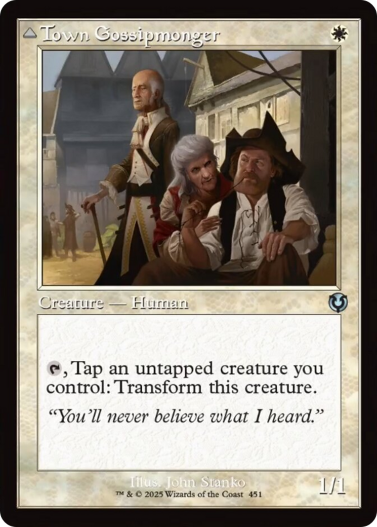 Town Gossipmonger // Incited Rabble Card Image