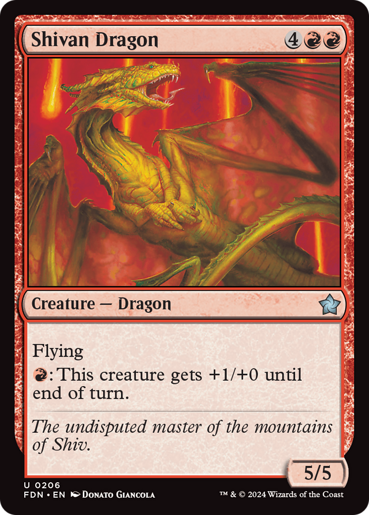 Shivan Dragon Card Image