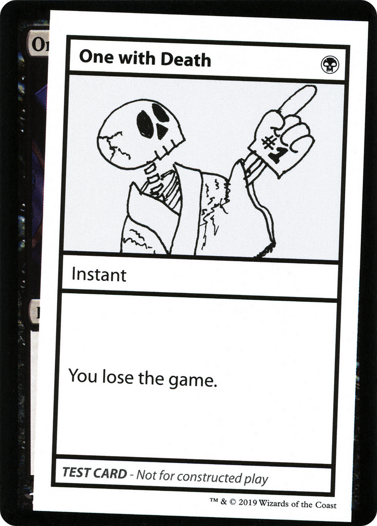 One with Death Card Image