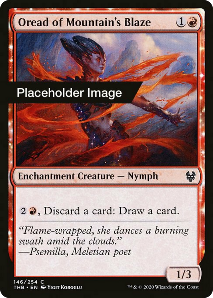 Oread of Mountain's Blaze Card Image