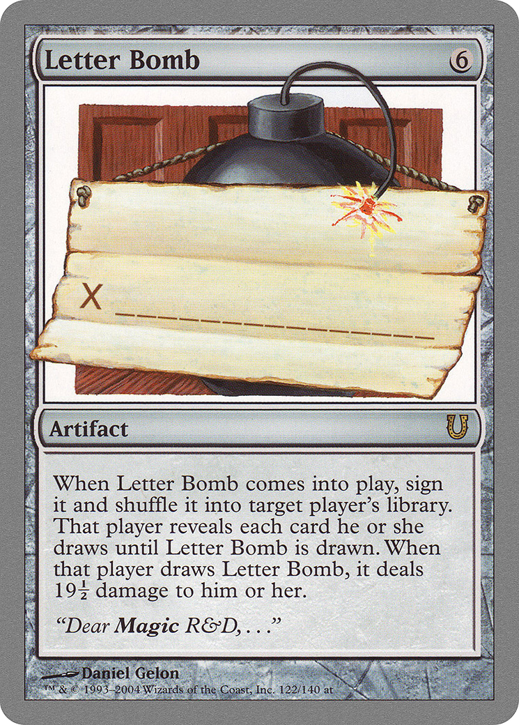 Letter Bomb Card Image