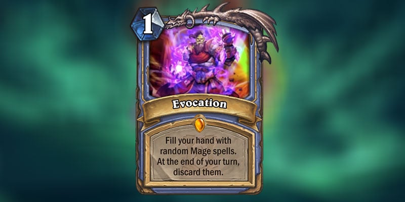Evocation is a new Legendary Mage Spell Revealed for Hearthstone's Ashes of Outland Expansion