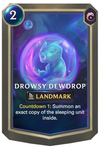 Drowsy Dewdrop Card Image