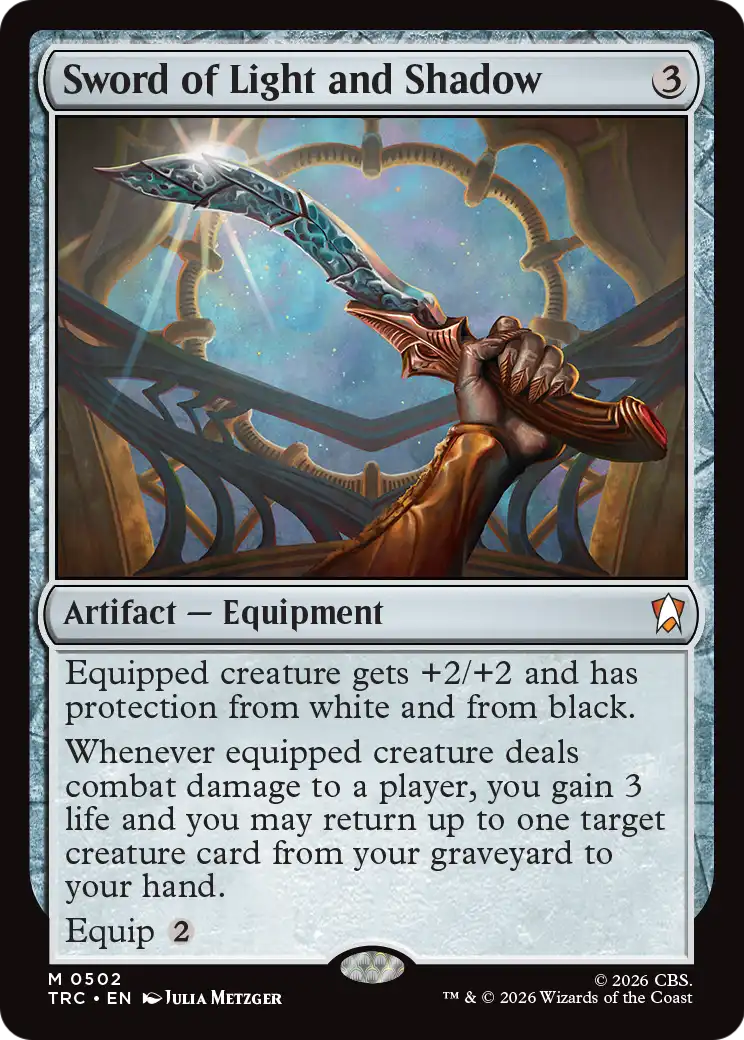 Sword of Light and Shadow Magic: The Gathering card