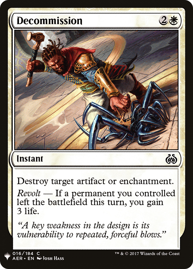 Decommission Card Image