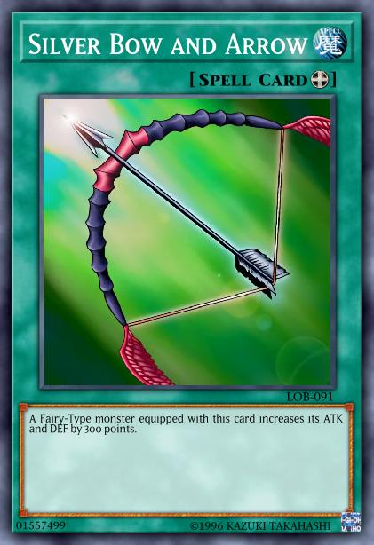 Silver Bow and Arrow Card Image