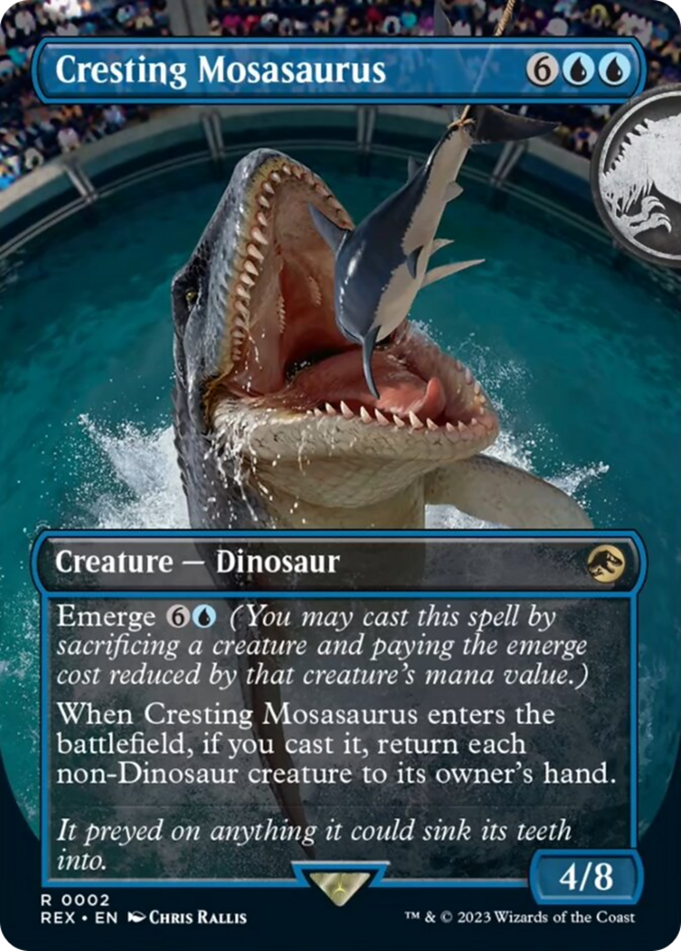 Cresting Mosasaurus Card Image