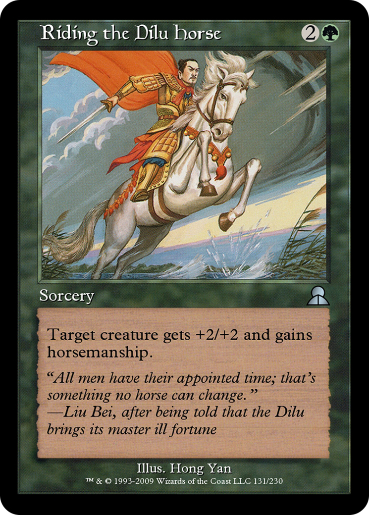 Riding the Dilu Horse Card Image