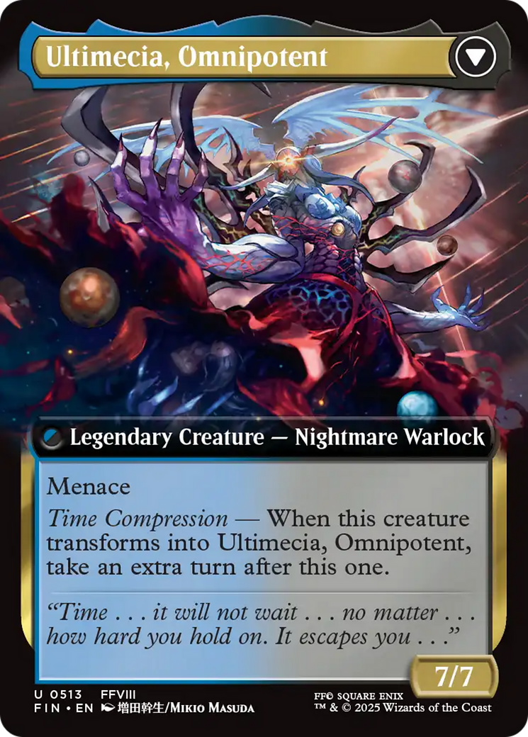 Ultimecia, Time Sorceress // Ultimecia, Omnipotent Card Image
