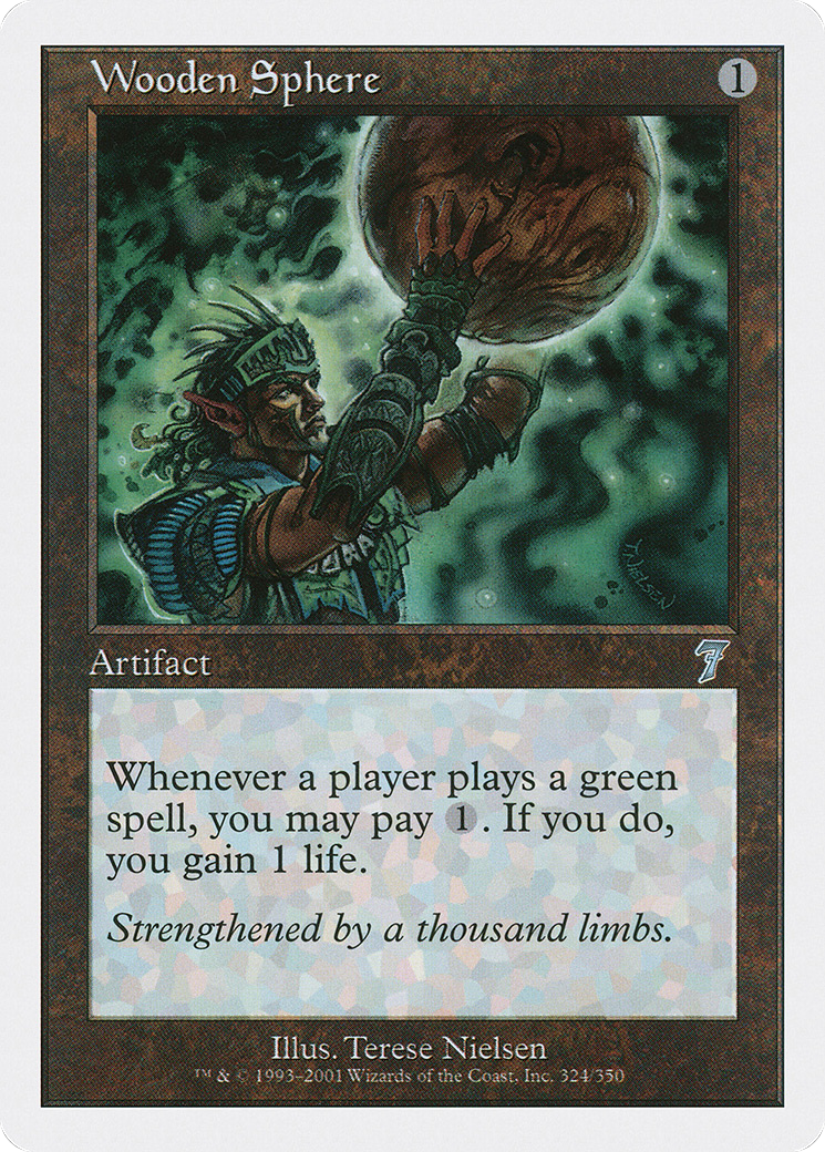 Wooden Sphere Card Image