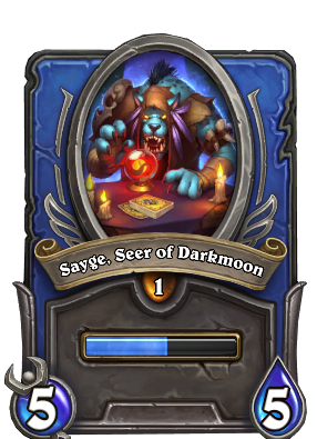 Sayge, Seer of Darkmoon Card Image