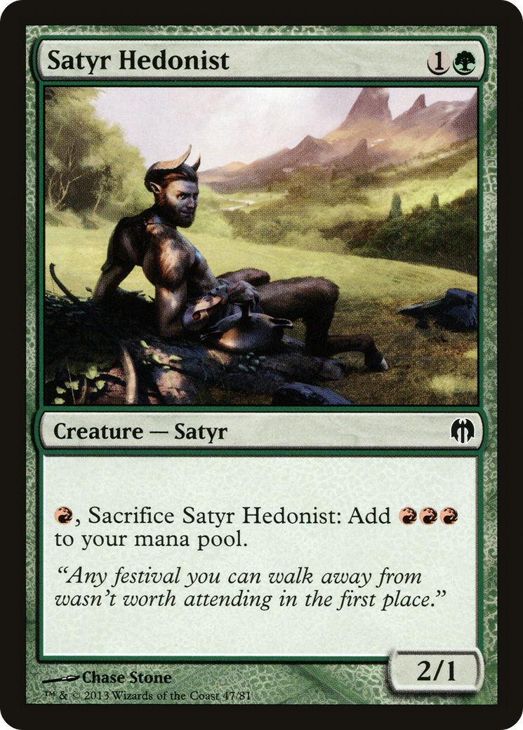 Satyr Hedonist Card Image