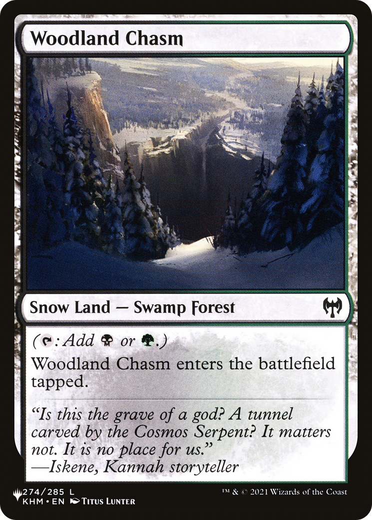 Woodland Chasm Card Image