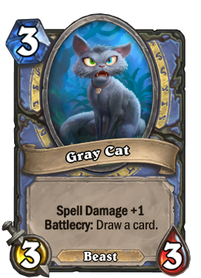 Gray Cat Card Image