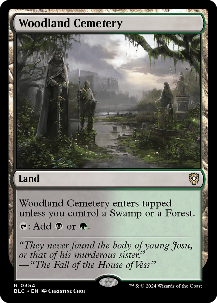 Woodland Cemetery Card Image