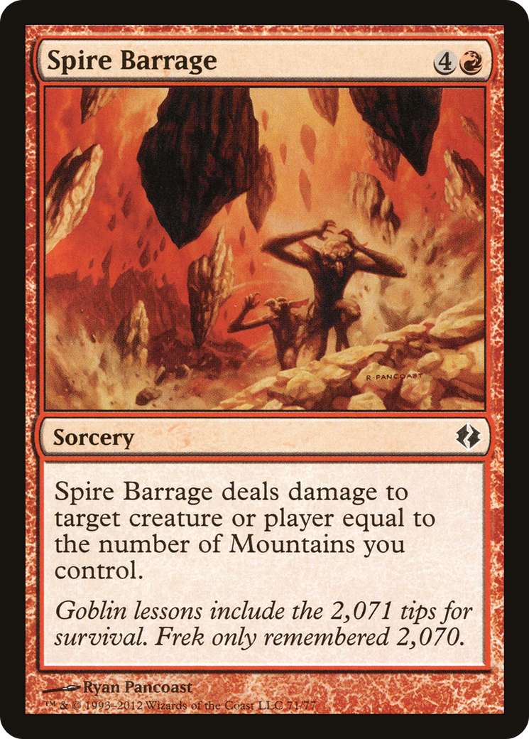 Spire Barrage Card Image