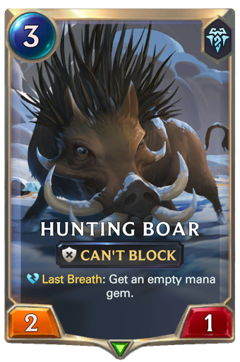Hunting Boar Card Image