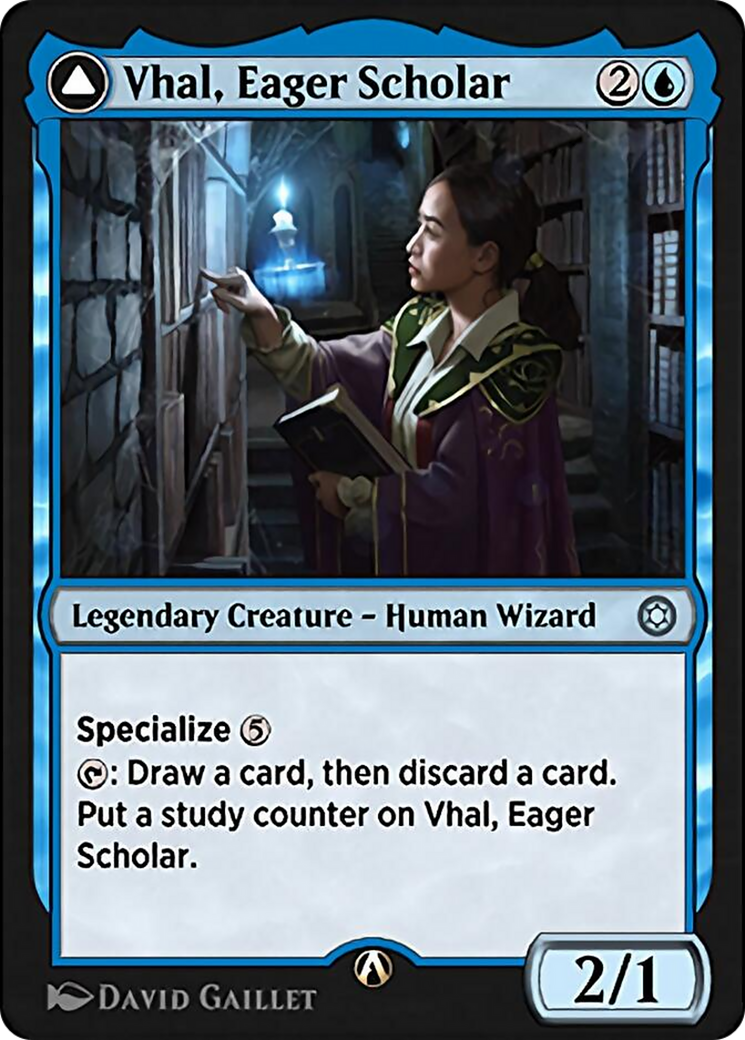 Vhal, Eager Scholar Card Image