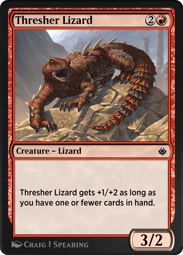 Thresher Lizard Card Image