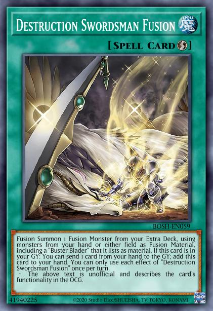 Destruction Swordsman Fusion Card Image