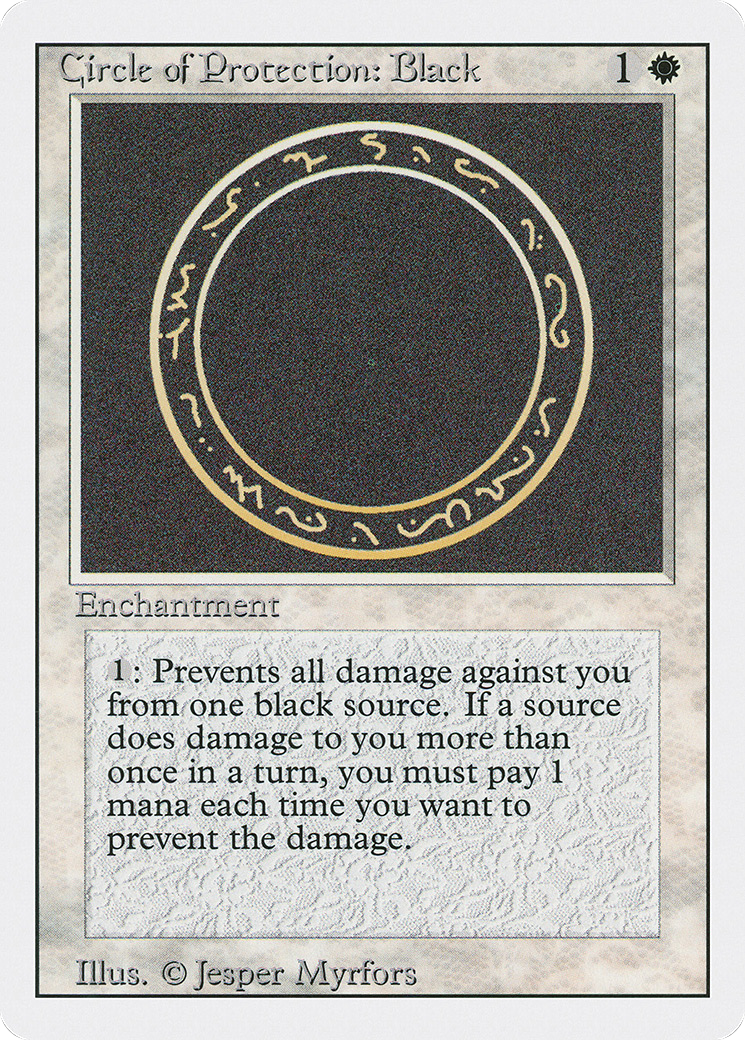 Circle of Protection: Black Card Image