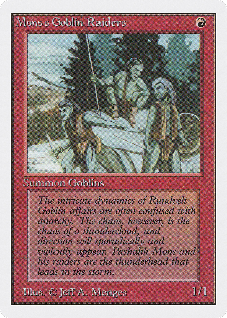 Mons's Goblin Raiders Card Image