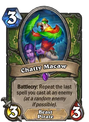 Chatty Macaw Card Image