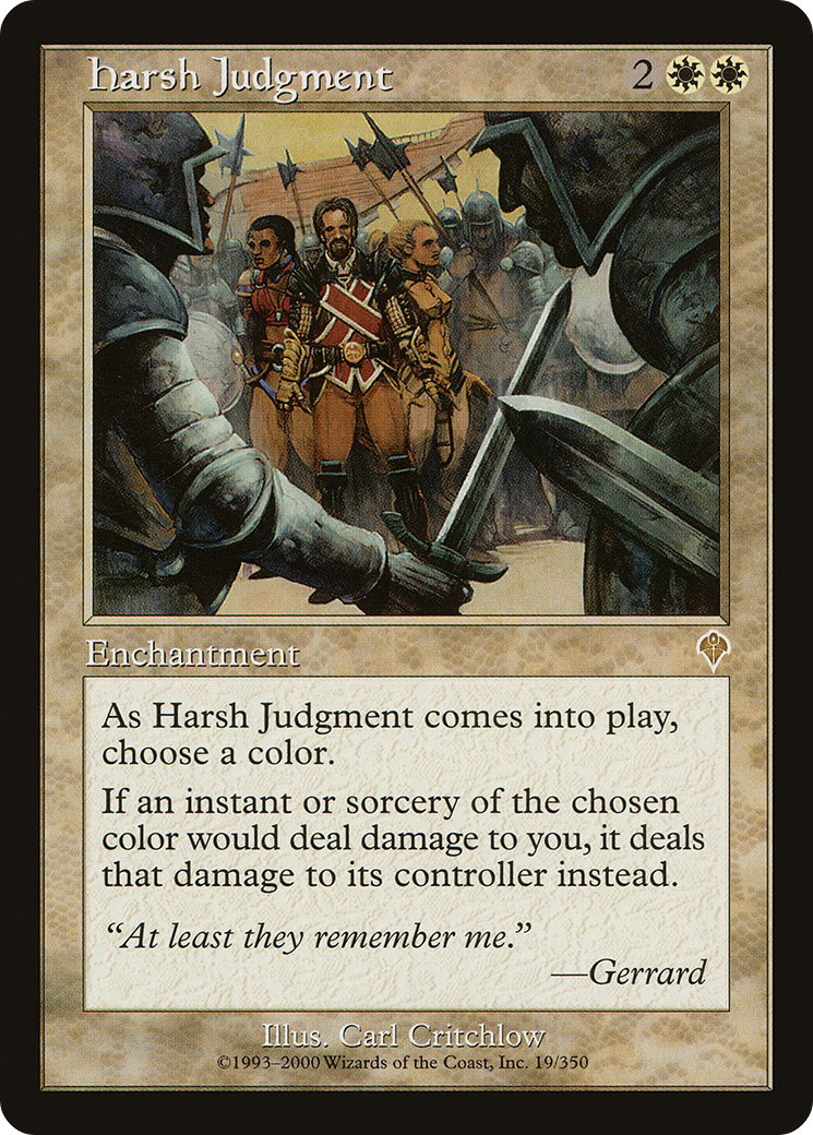 Harsh Judgment Card Image