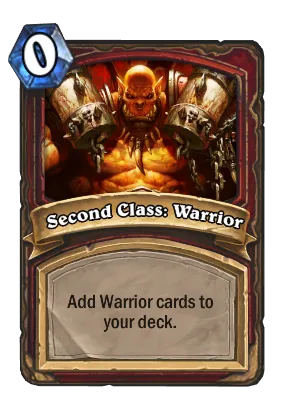 Second Class: Warrior Card Image