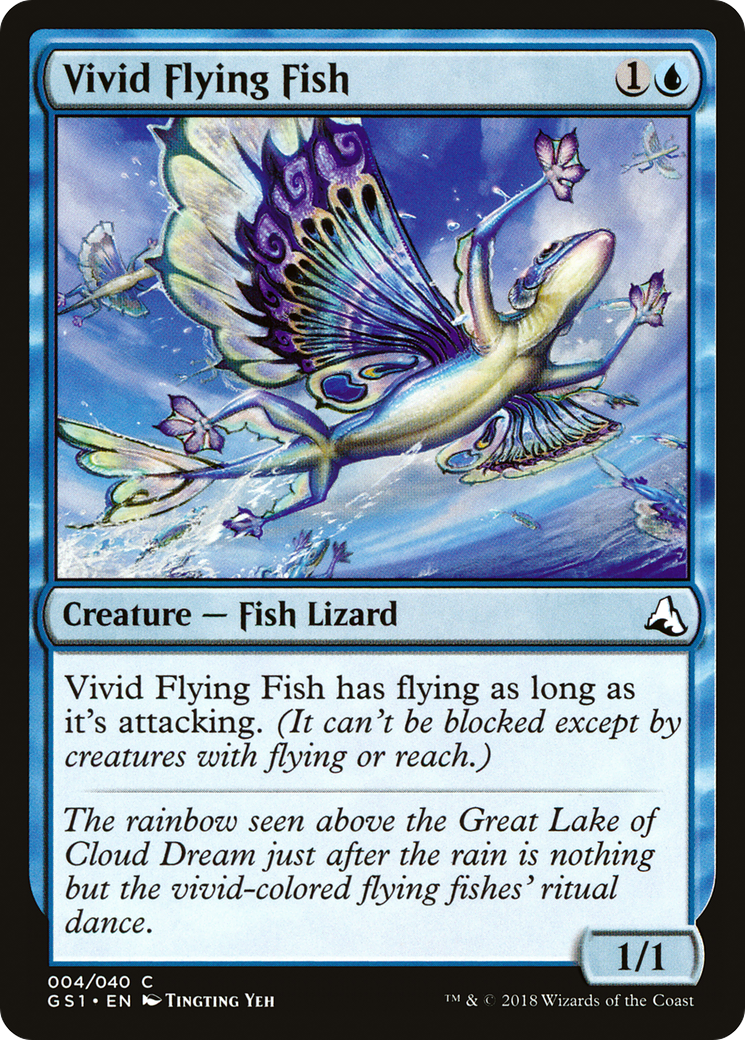 Vivid Flying Fish Card Image